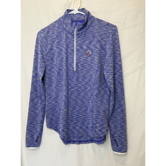 Jackets & Blazers - Zero Restrictions Womens Small Purple 1/4 Zip Pullover FREDERICA CLUB SEA ISLAND